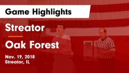 Streator  vs Oak Forest  Game Highlights - Nov. 19, 2018
