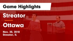 Streator  vs Ottawa  Game Highlights - Nov. 20, 2018