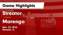 Streator  vs Marengo Game Highlights - Nov. 23, 2018
