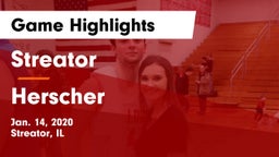 Streator  vs Herscher  Game Highlights - Jan. 14, 2020