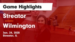 Streator  vs Wilmington  Game Highlights - Jan. 24, 2020