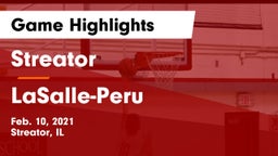 Streator  vs LaSalle-Peru  Game Highlights - Feb. 10, 2021