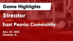 Streator  vs East Peoria Community  Game Highlights - Dec. 22, 2023