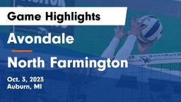 Avondale  vs North Farmington  Game Highlights - Oct. 3, 2023
