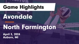 Avondale  vs North Farmington Game Highlights - April 3, 2024