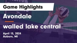 Avondale  vs walled lake central Game Highlights - April 15, 2024