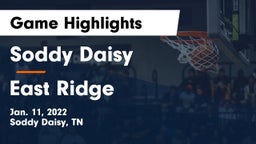 Soddy Daisy  vs East Ridge  Game Highlights - Jan. 11, 2022