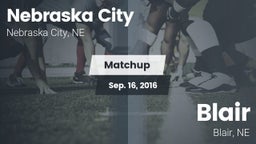 Matchup: Nebraska City High vs. Blair  2016