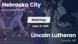 Matchup: Nebraska City High vs. Lincoln Lutheran  2019