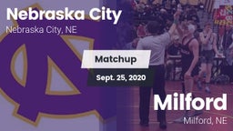 Matchup: Nebraska City High vs. Milford  2020