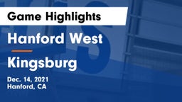 Hanford West  vs Kingsburg  Game Highlights - Dec. 14, 2021