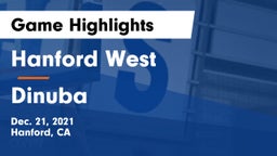 Hanford West  vs Dinuba  Game Highlights - Dec. 21, 2021