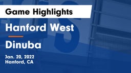 Hanford West  vs Dinuba  Game Highlights - Jan. 20, 2022