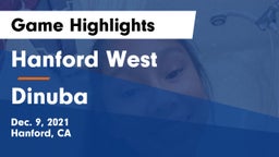 Hanford West  vs Dinuba  Game Highlights - Dec. 9, 2021