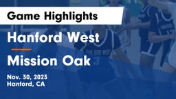 Hanford West  vs Mission Oak  Game Highlights - Nov. 30, 2023