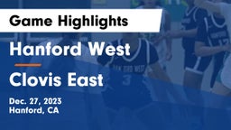 Hanford West  vs Clovis East  Game Highlights - Dec. 27, 2023
