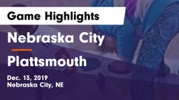 Nebraska City  vs Plattsmouth  Game Highlights - Dec. 13, 2019