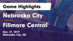 Nebraska City  vs Fillmore Central  Game Highlights - Dec. 27, 2019