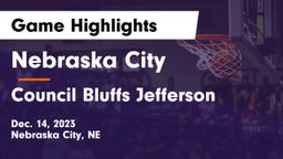 Nebraska City  vs Council Bluffs Jefferson  Game Highlights - Dec. 14, 2023