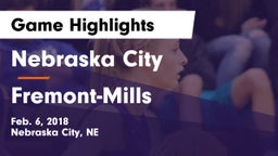 Nebraska City  vs Fremont-Mills  Game Highlights - Feb. 6, 2018