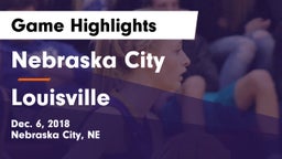 Nebraska City  vs Louisville  Game Highlights - Dec. 6, 2018