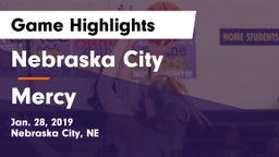 Nebraska City  vs Mercy  Game Highlights - Jan. 28, 2019
