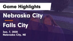 Nebraska City  vs Falls City  Game Highlights - Jan. 7, 2020