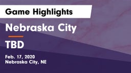 Nebraska City  vs TBD Game Highlights - Feb. 17, 2020