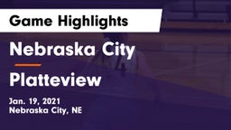 Nebraska City  vs Platteview  Game Highlights - Jan. 19, 2021