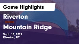 Riverton  vs Mountain Ridge  Game Highlights - Sept. 13, 2022