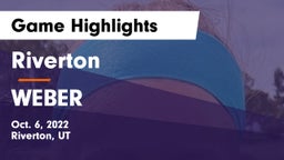 Riverton  vs WEBER  Game Highlights - Oct. 6, 2022