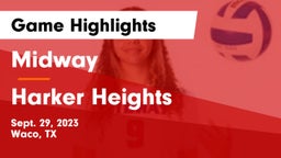 Midway  vs Harker Heights  Game Highlights - Sept. 29, 2023