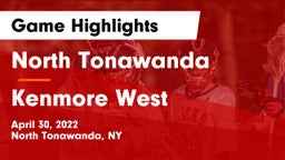 North Tonawanda  vs Kenmore West Game Highlights - April 30, 2022
