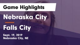 Nebraska City  vs Falls City  Game Highlights - Sept. 19, 2019