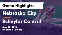 Nebraska City  vs Schuyler Central  Game Highlights - Aug. 28, 2020