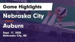 Nebraska City  vs Auburn  Game Highlights - Sept. 17, 2020