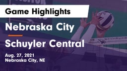 Nebraska City  vs Schuyler Central  Game Highlights - Aug. 27, 2021