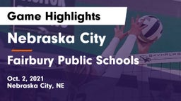 Nebraska City  vs Fairbury Public Schools Game Highlights - Oct. 2, 2021