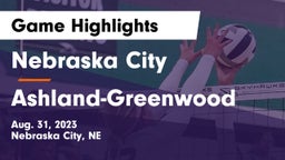 Nebraska City  vs Ashland-Greenwood  Game Highlights - Aug. 31, 2023