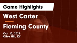 West Carter  vs Fleming County  Game Highlights - Oct. 10, 2022