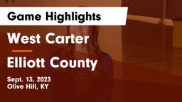 West Carter  vs Elliott County Game Highlights - Sept. 13, 2023