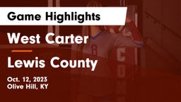 West Carter  vs Lewis County  Game Highlights - Oct. 12, 2023