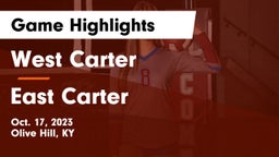 West Carter  vs East Carter  Game Highlights - Oct. 17, 2023