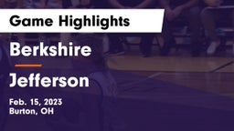 Berkshire  vs Jefferson  Game Highlights - Feb. 15, 2023