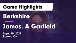 Berkshire  vs James. A Garfield Game Highlights - Sept. 10, 2022