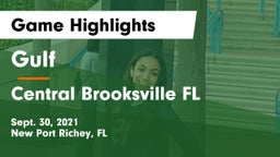 Gulf  vs Central  Brooksville FL Game Highlights - Sept. 30, 2021