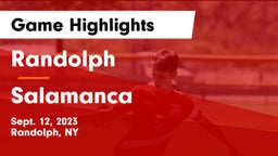 Randolph  vs Salamanca  Game Highlights - Sept. 12, 2023