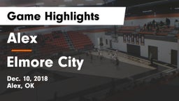 Alex  vs Elmore City Game Highlights - Dec. 10, 2018
