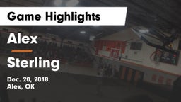 Alex  vs Sterling  Game Highlights - Dec. 20, 2018