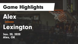 Alex  vs Lexington  Game Highlights - Jan. 20, 2020